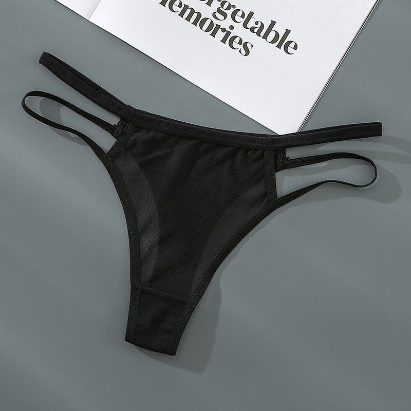 Black Shelliy Sheer Mesh Bikini Brief — Denver Minimalist Lingerie