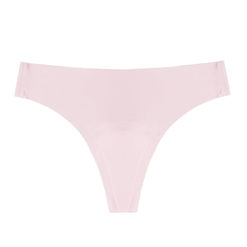 Pink Shelliy Ice-Silk No-Show Brief — Breathable Second-Skin