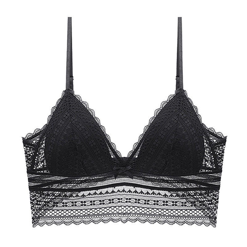 Black Shelliy Bra Front — Wire-Free
