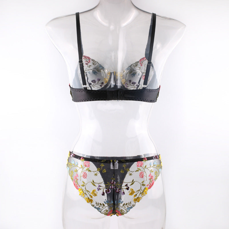 Shelliy Midnight Floral Underwired Balconette Set