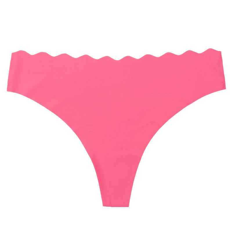 Blush Shelliy Seamless Scalloped Low-Rise Brief — Shelliy Official