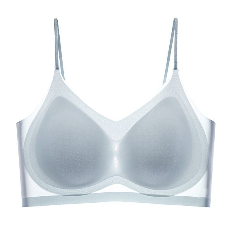 Blue Shelliy Bra Front — Wire-Free