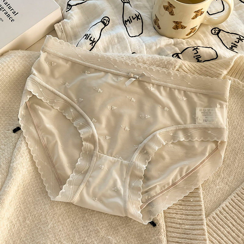 Gray Shelliy Brief Front — Cotton-Gusset