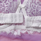 Shelliy Midnight Luxe Eyelash Lace Garter 4-Piece Set