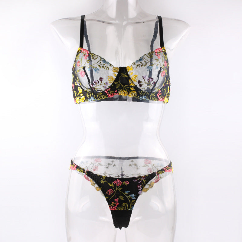 Shelliy Midnight Floral Underwired Balconette Set