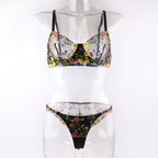 Shelliy Midnight Floral Underwired Balconette Set