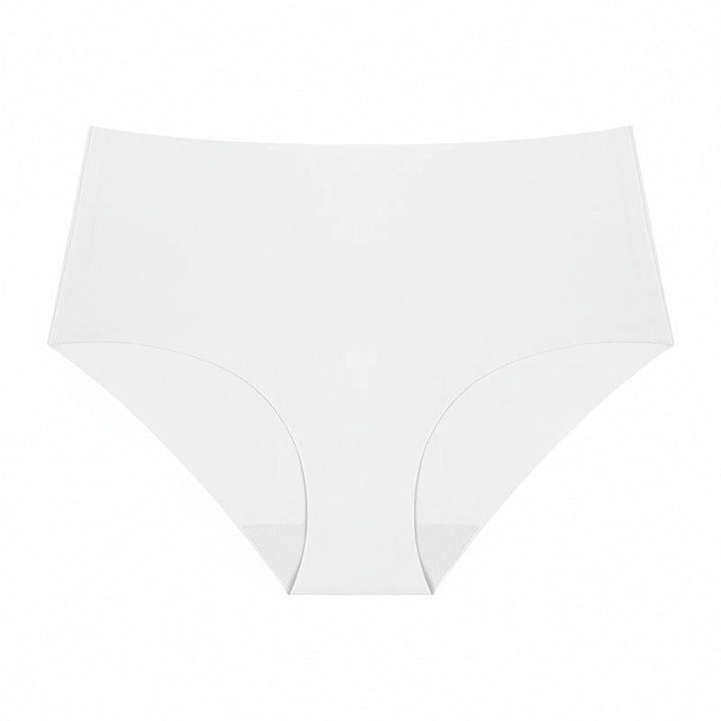 White Shelliy High-Waist Cooling Brief — Breathable Everyday