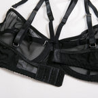 Shelliy Dark Romance Sheer Cutout Harness Set