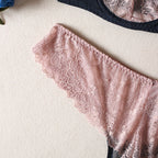 Shelliy Coquette Lace Sheer Balconette 2-Piece Lingerie Set
