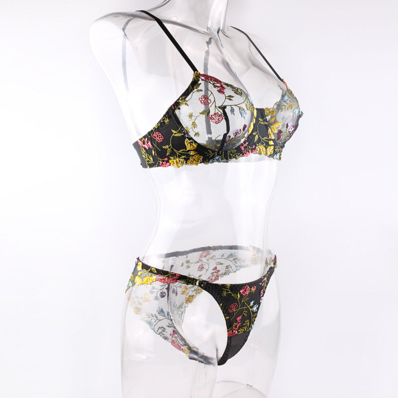 Shelliy Midnight Floral Underwired Balconette Set