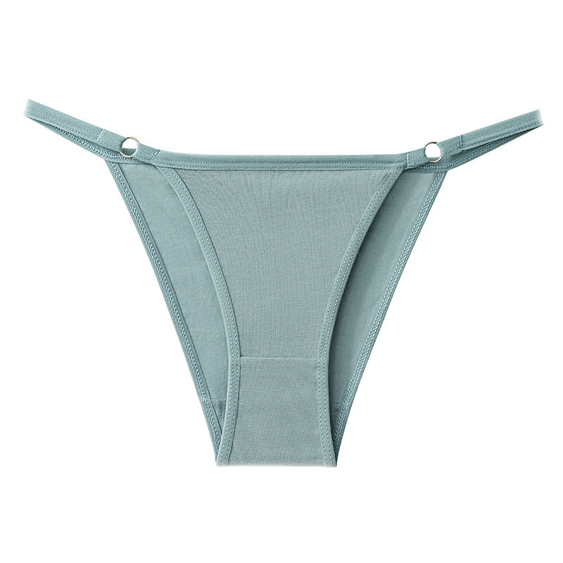 Green Shelliy String-Side Brief - Front