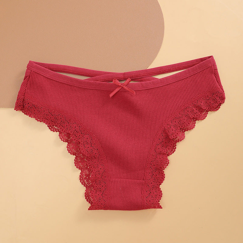 Wine Red Shelliy Bikini - Front