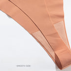 Shelliy Seamless Ice-Silk Thong featuring silky-smooth cooling ice silk fabric and seamless no-show edges — Sleek invisible comfort for seamless fit (View 5)