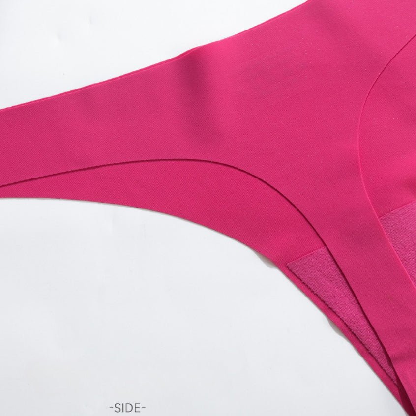 Shelliy Minimalist Ice-Silk T-Back Thong featuring silky-smooth cooling ice silk fabric and seamless no-show edges — Sleek invisible comfort for seamless fit (View 4)