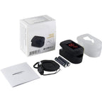 Carsine Fingertip Pulse Oximeter Blood Oxygen Saturation Monitor with Silicone Cover, Batteries and Lanyard Black