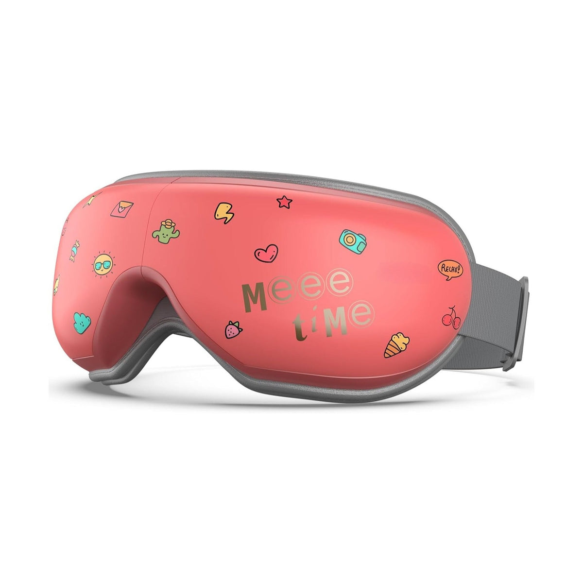 Carsine Eye Massager with Heat, FSA Eligible HSA Eye Mask for Migraine, Sleep Mask for Dry Eyes Relax, Reduce Eyeris Strain Red