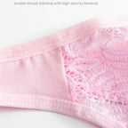 Shelliy Low-Rise Cotton Lace-Trim T-Back Thong featuring delicate romantic lace detailing and ultra-soft comfort waistband — Cozy french aesthetic everyday lingerie (View 3)
