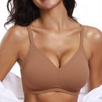 Shelliy Molded Balconette Bra Black front view